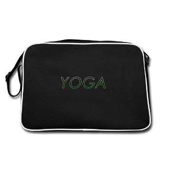 t shirt yoga - Sac Retro - noir/blanc - Dos