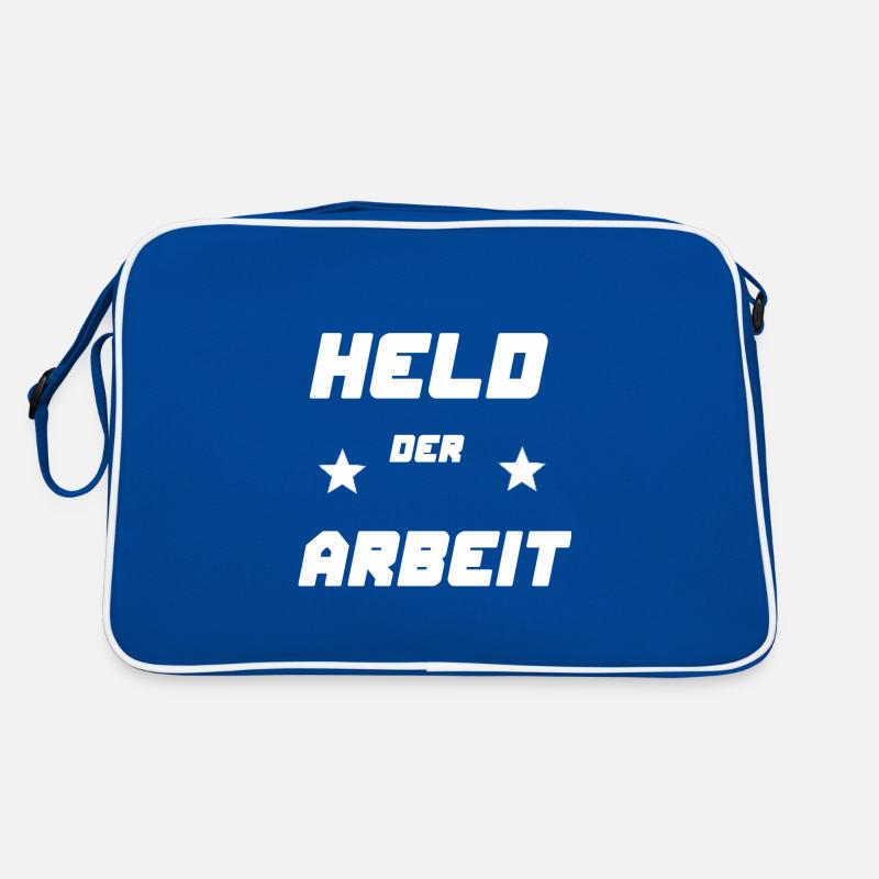 Held der Arbeit ,lustige Geschenkidee ,Geschenk Retro Tasche