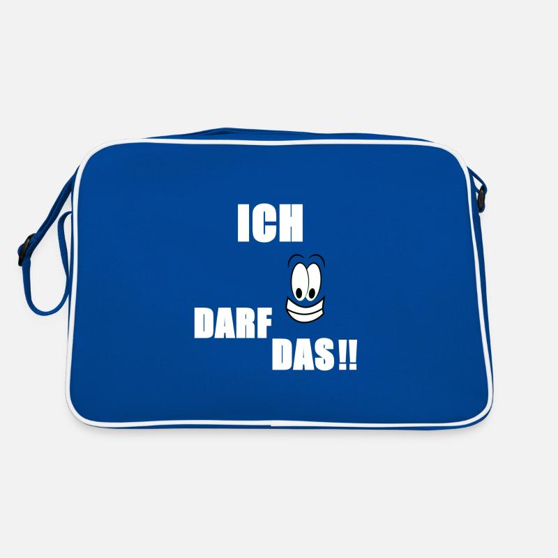 Ich darf das ,lustiger Spruch als Geschenk ;) Retro Tasche