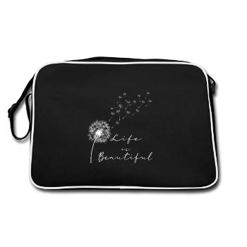 Life’s Beautiful Puste pissenlit Légèreté - Sac Retro - noir/blanc - Dos