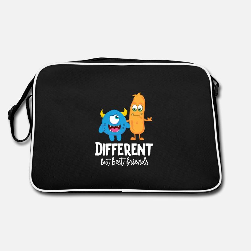 Freunde mit unterschieden Monster Retro Tasche