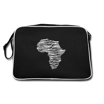 Africa zebra - Retro Bag - black/white - Back