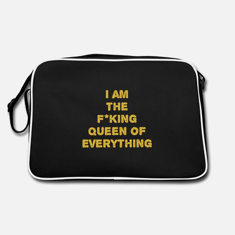Ich bin eine Königin Retro Tasche