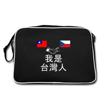 I'm Taïwanese / 我 是 台灣 人 - Retro Bag - black/white - Back