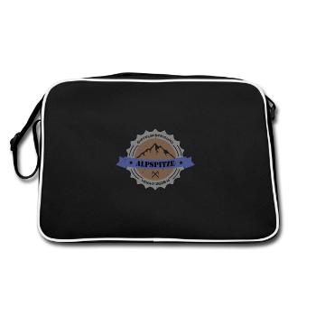 Gipfelbesteigung Alpspitze Height 2628 m - Retro Tasche - Schwarz/Weiß - Hinten