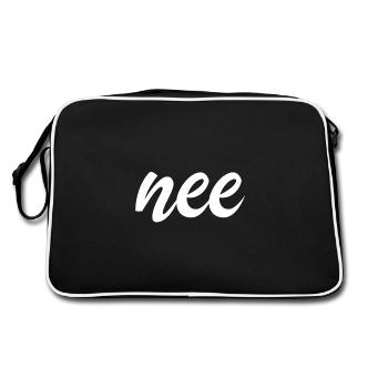 nee dutch no gift idea - Retro Bag - black/white - Back