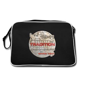 Wranglers Tradition since 1941 - Retro Bag - black/white - Back