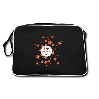 I Love Adventure Lab - Géocaching - Sac Retro - noir/blanc - Dos