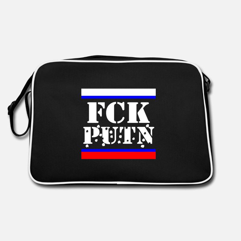 Nouveau drapeau du FCK Poutine en blanc Sac Retro