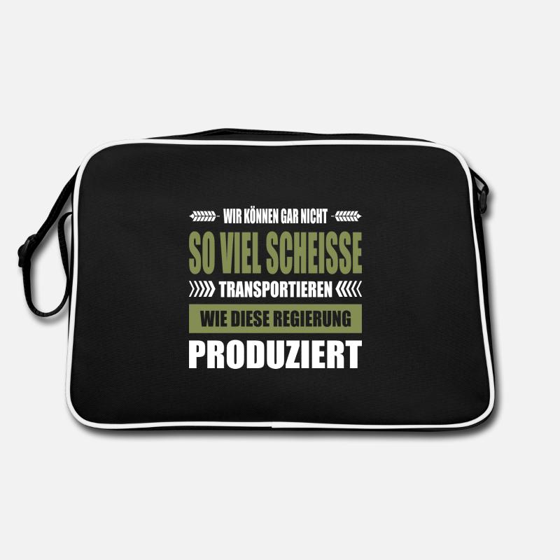 Bauerndemo Banner Bauernprotest Plakat Landwirt Retro Tasche