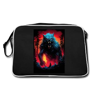 Werewolf Werwolf - Retro Bag - black/white - Back