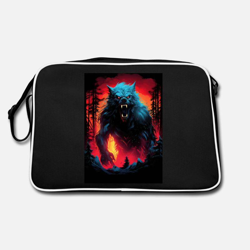 Werewolf Werwolf - Retro Tasche - Schwarz/Weiß