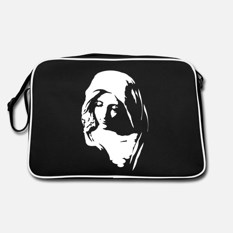 Maria - Retro Tasche - Schwarz/Weiß
