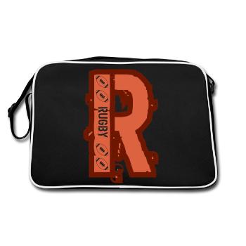 Rugby - Sac Retro - noir/blanc - Dos