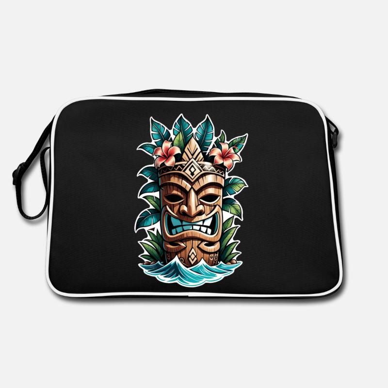 tiki beach - statue polynèsie Sac Retro
