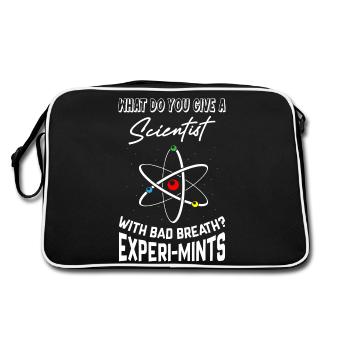 Blagues drôles de papa scientifique - Sac Retro - noir/blanc - Dos