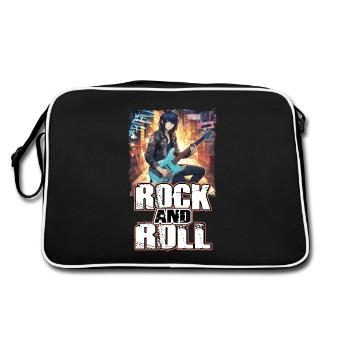 Couverture d’album de musique rock 2 - chemise d’anime - Sac Retro - noir/blanc - Dos