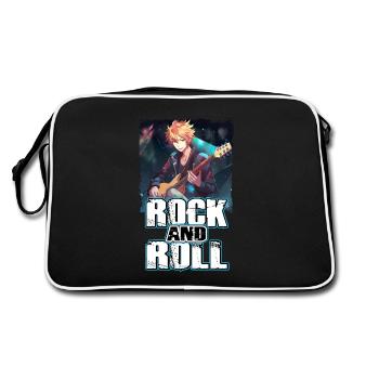 Couverture d’album de musique rock - chemise Anime - Sac Retro - noir/blanc - Dos