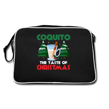 Coquito The Taste Of Christmas Rum Drink Puerto Ri - Retro Bag - black/white - Back