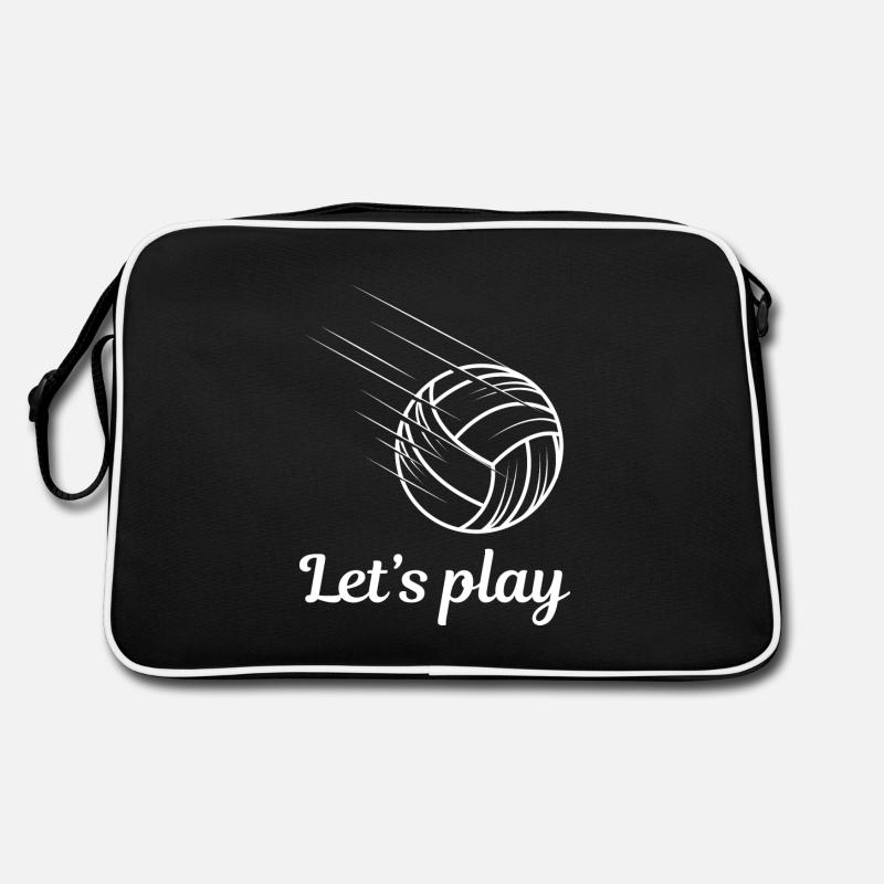 Let's play Volleyball Logo Retro Tasche