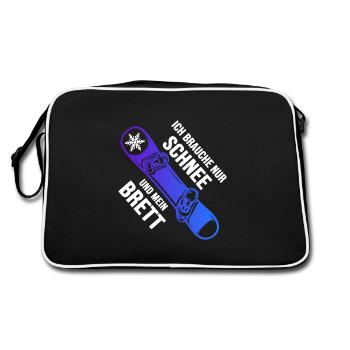 Snowboard Freestyle Snowboarder - Sac Retro - noir/blanc - Dos