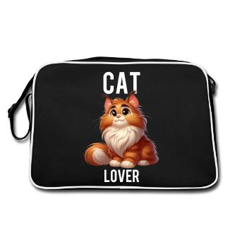 cat lover - Sac Retro - noir/blanc - Dos