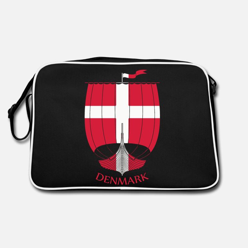 Denmark Viking Ship Retro Bag