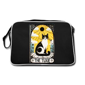 Tuxie Tarot - Retro Bag - black/white - Back