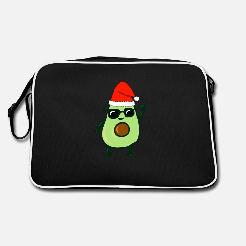 Avocado - Christmas - funny Retro Bag