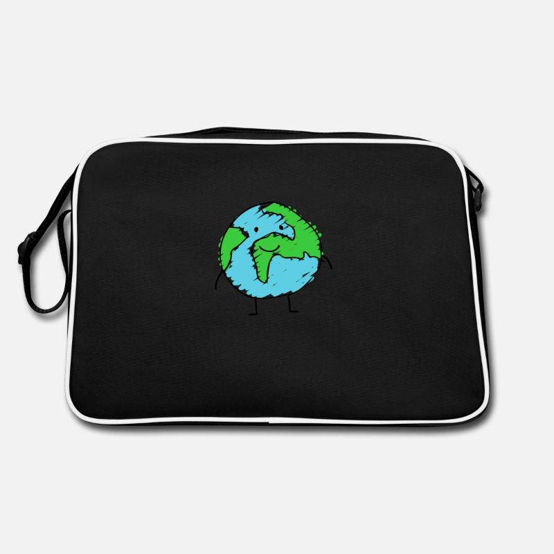Monde - dessin Sac Retro