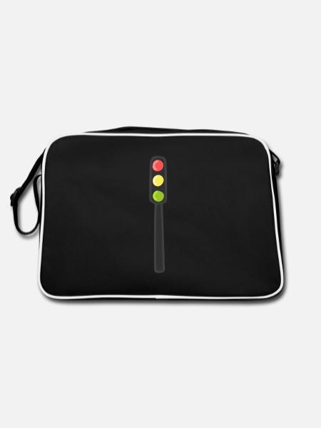 Feux de signalisation - Sac Retro - noir/blanc - Dos