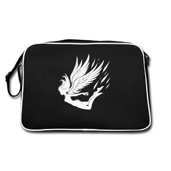 Falling angel - Retro Bag - black/white - Back