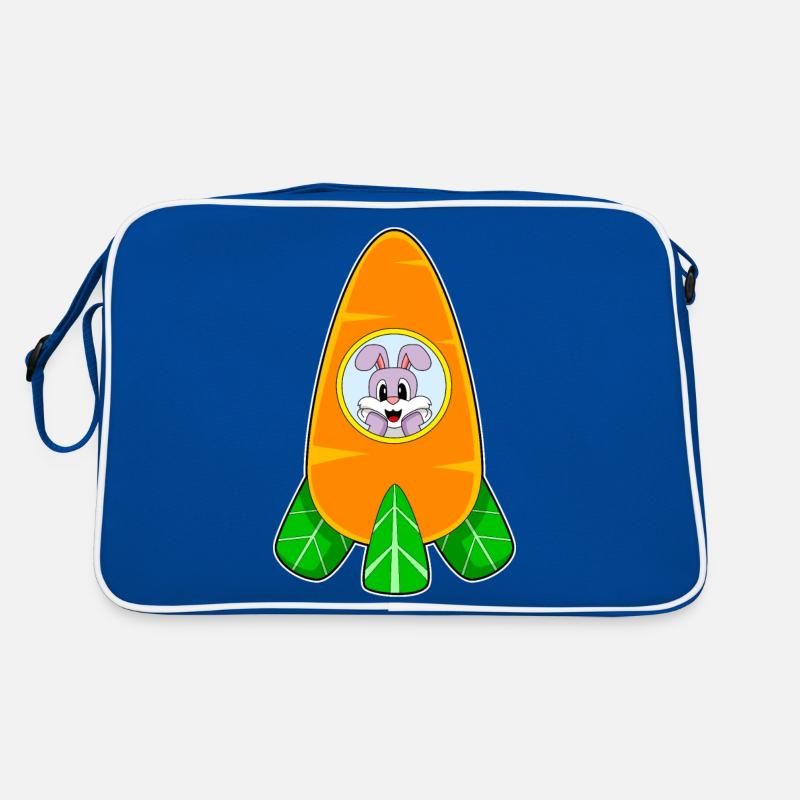 Rabbit Spaceship Space Retro Bag