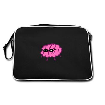 Brain - funny - Retro Bag - black/white - Back