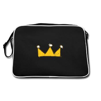 Crown - Retro Bag - black/white - Back