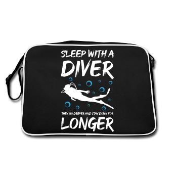 Sleep With A Diver - Retro Bag - black/white - Back
