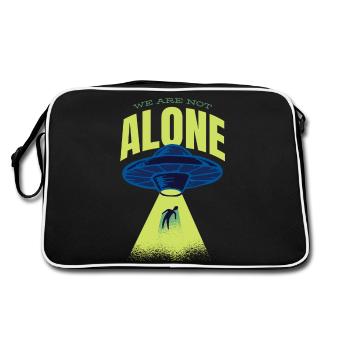 Alien - Ufo - We Are Not Alone - Retro Bag - black/white - Back