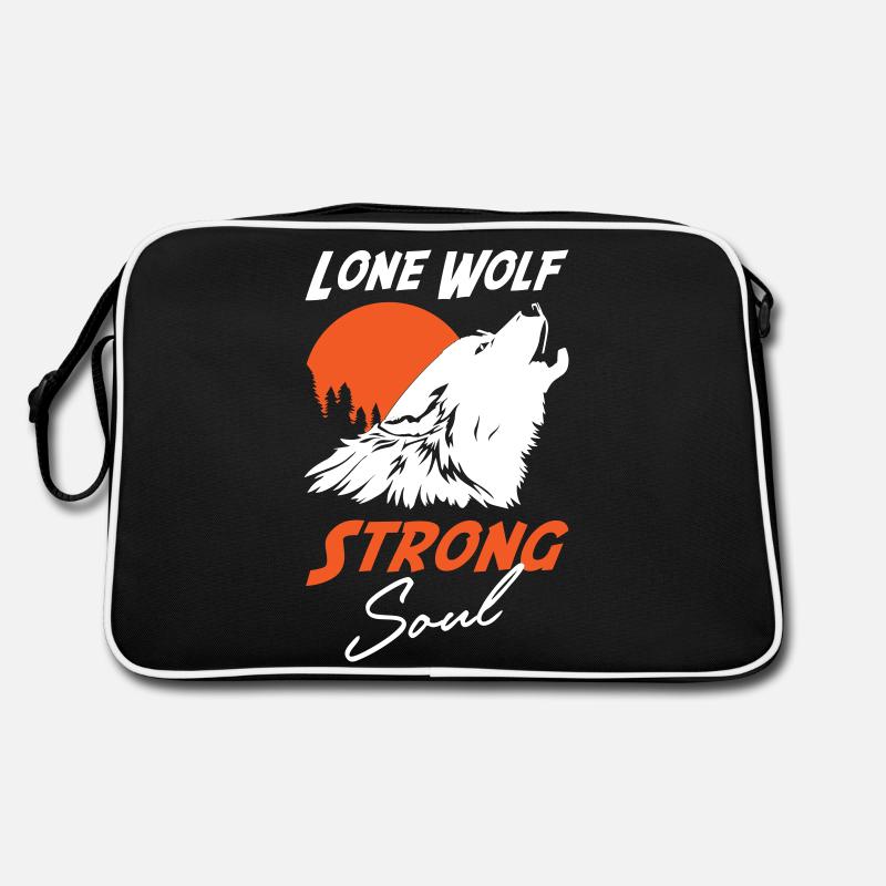 Lone Wolf Strong Soul Retro Bag