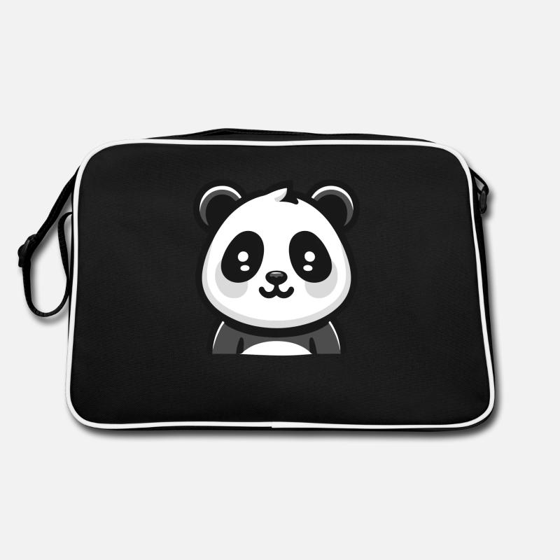 Panda Bear : Thème de dessin animé Sac Retro