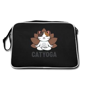 CATYOGA - Journée internationale du yoga 2022 - Sac Retro - noir/blanc - Dos