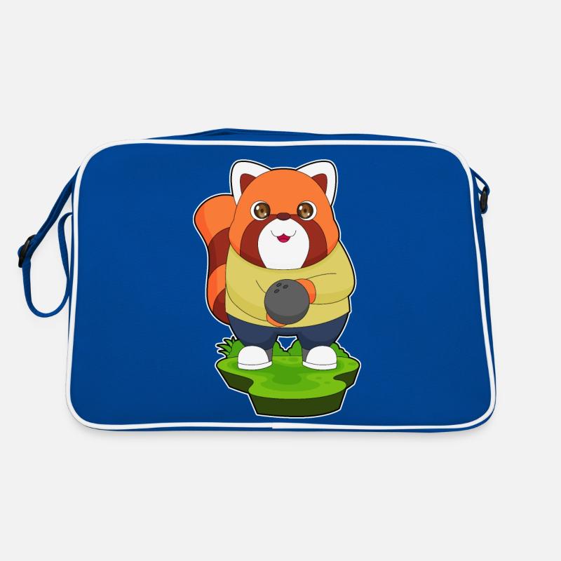 Panda roux Bowling Bowling Ball Sport Sac Retro