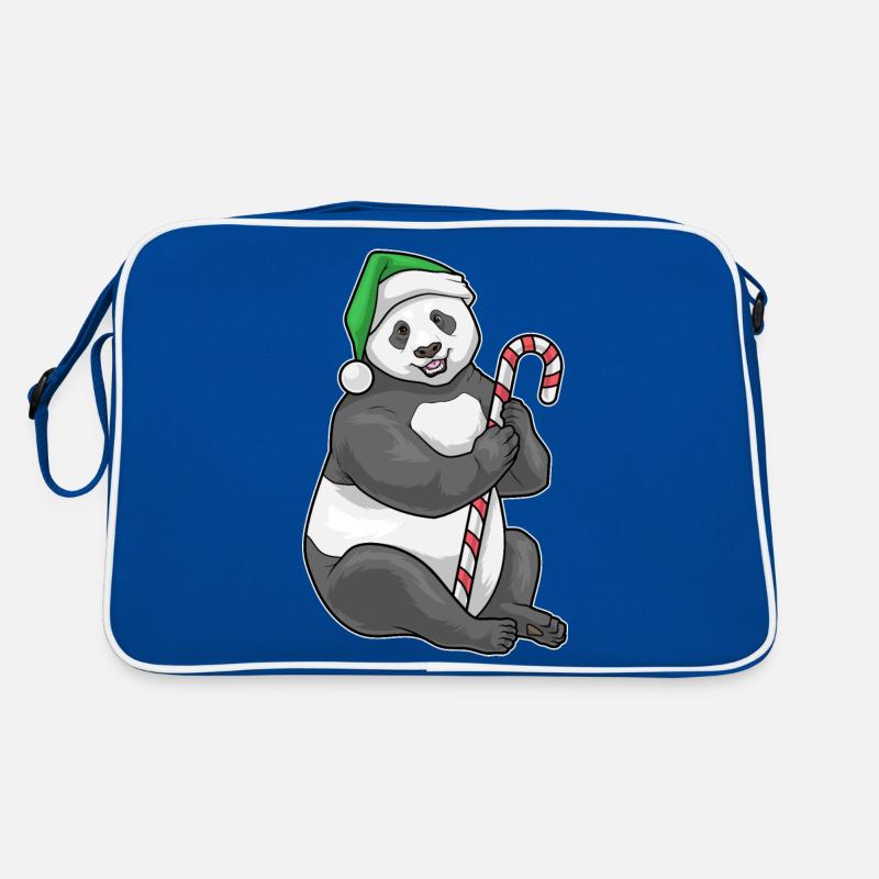 Panda Canne de Noël Sac Retro