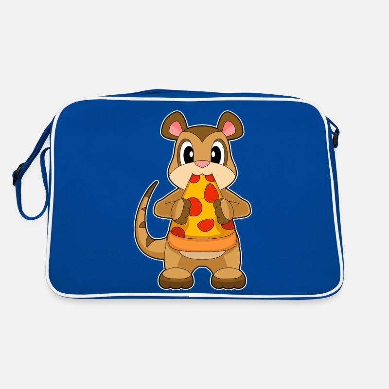 Erdmännchen Pizza Retro Tasche