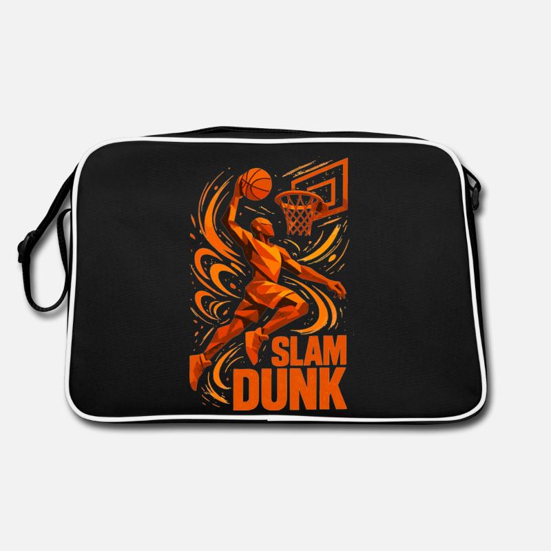Basketball Slam Dunk Throw Player Dunking Gift Retro Bag
