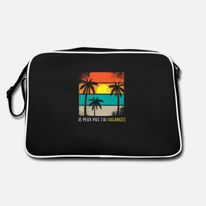 Ich kann nicht Urlaub machen Retro Tasche