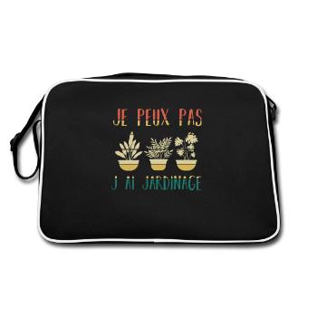 J peux pas j ai Jardinage - Sac Retro - noir/blanc - Dos