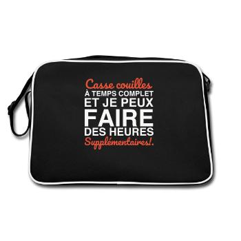 Casse-couilles à temps complet - Sac Retro - noir/blanc - Dos