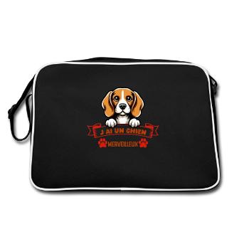J ai Un Chien Merveilleux - Sac Retro - noir/blanc - Dos