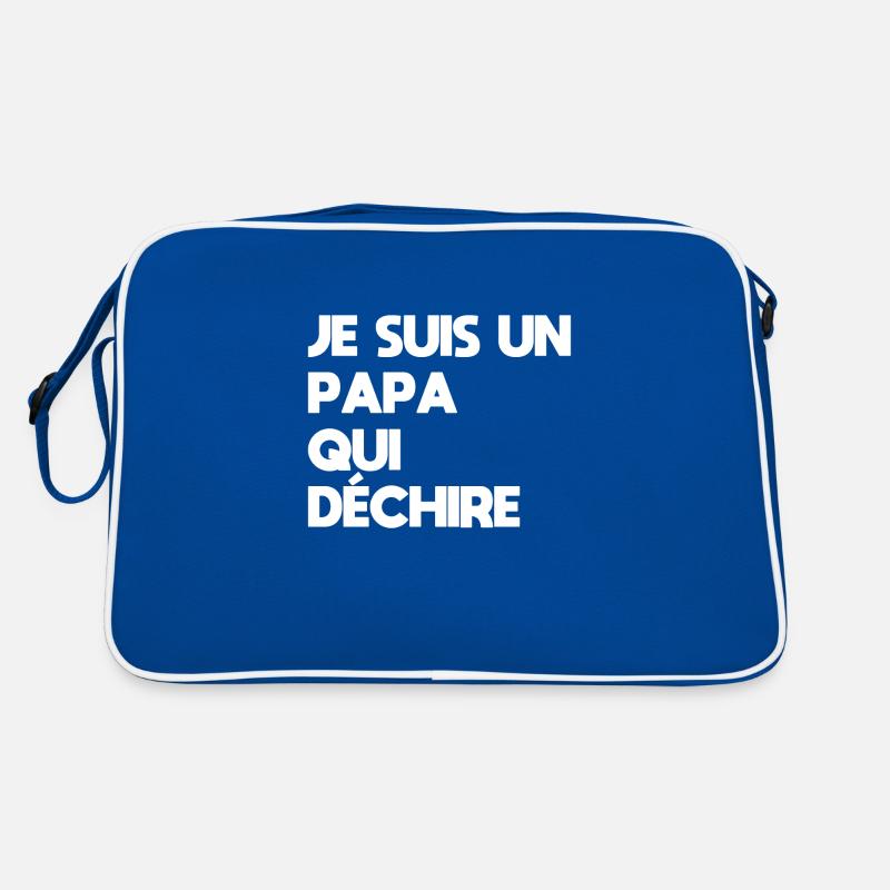 Ich bin ein Vater, der rockt Retro Tasche