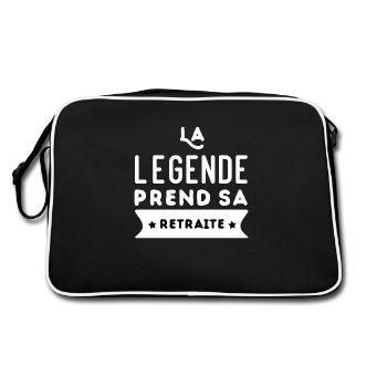La Légende Prend Sa Retraite - Sac Retro - noir/blanc - Dos